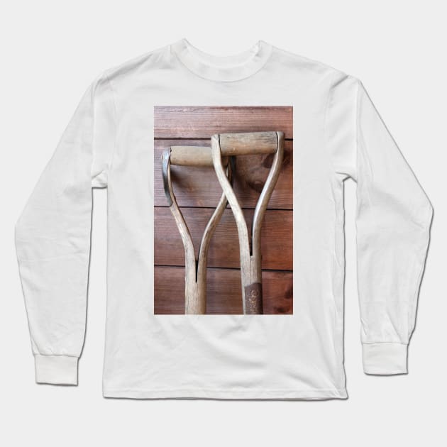 Two Spade Handles Long Sleeve T-Shirt by pinkal